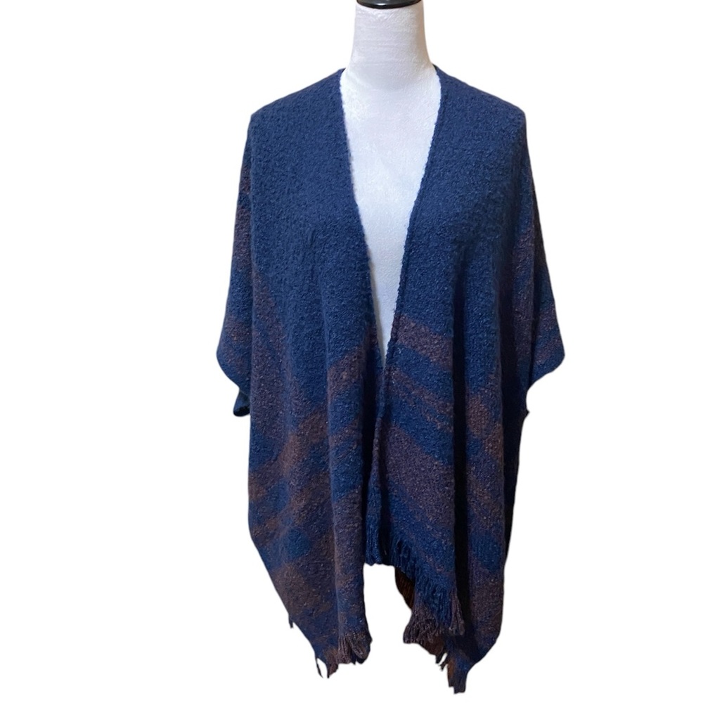 NWT  Style & Co. Open-Front Fringe-Trim Kimono